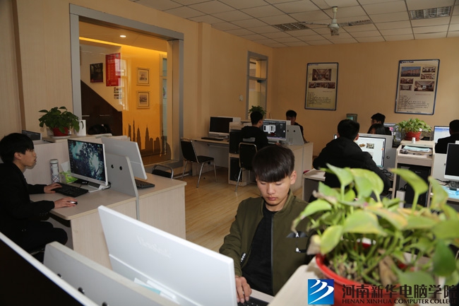 河南新華電腦學院在實訓基地實訓.jpg